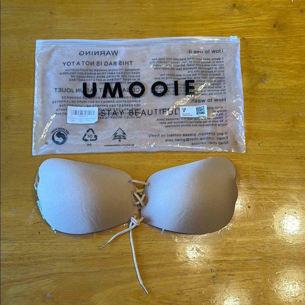Umooie invisible bra. C cup. new in package.